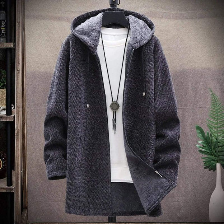 Amarae | Jacket - Wool Blend - Drawstring Hood - Lined and Warm - Zipper & Side Pockets