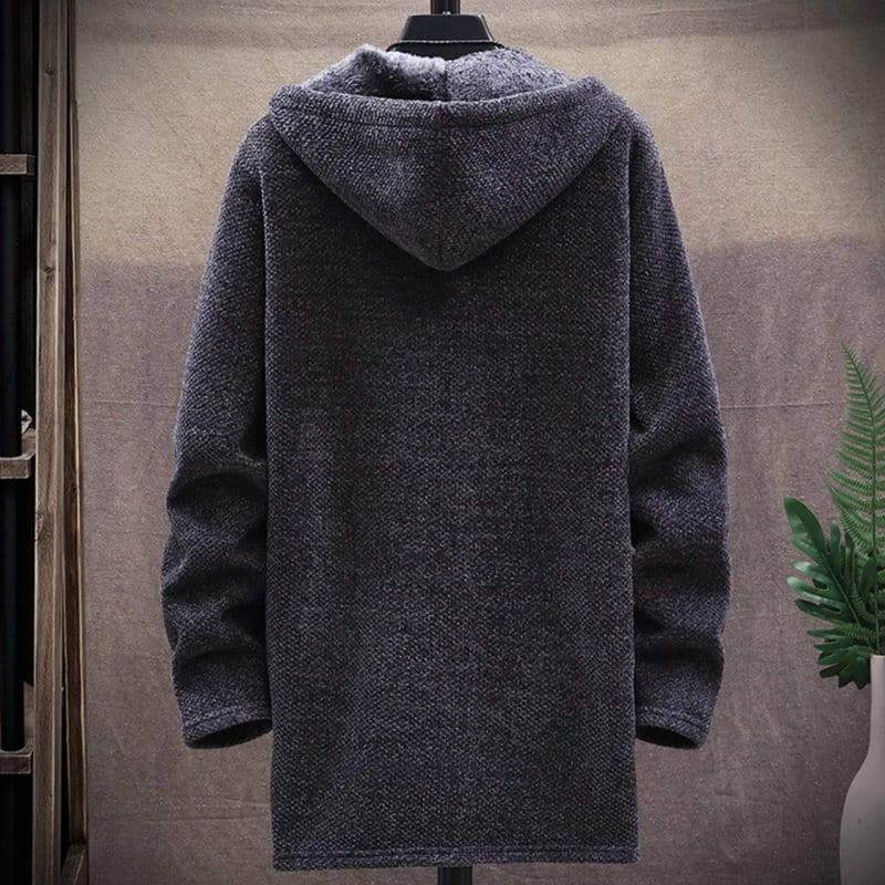 Amarae | Jacket - Wool Blend - Drawstring Hood - Lined and Warm - Zipper & Side Pockets