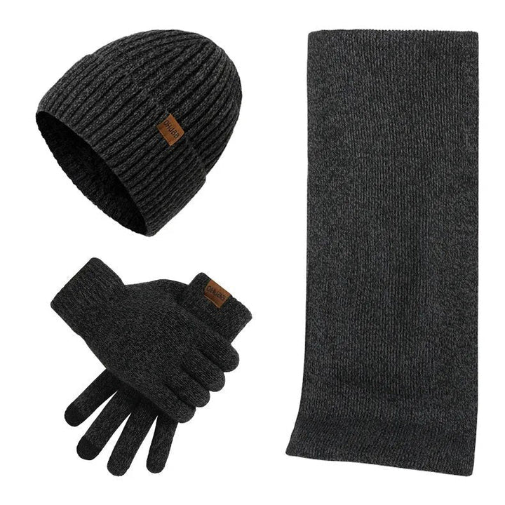 Amarae | Casual Winter Set with Beanie Scarf and Gloves for Men