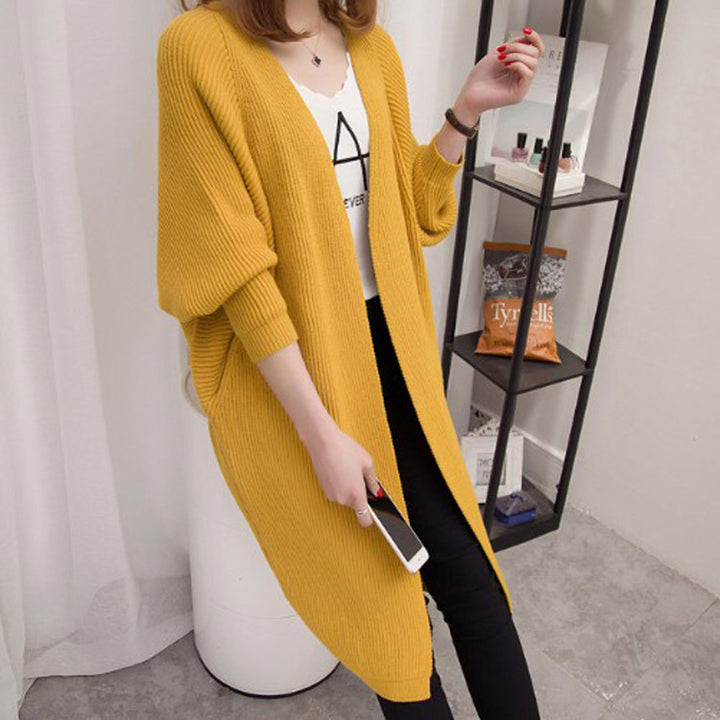 Cardigan tricoté décontracté pour femmes avec devant ouvert et poches profondes Chic & Stil