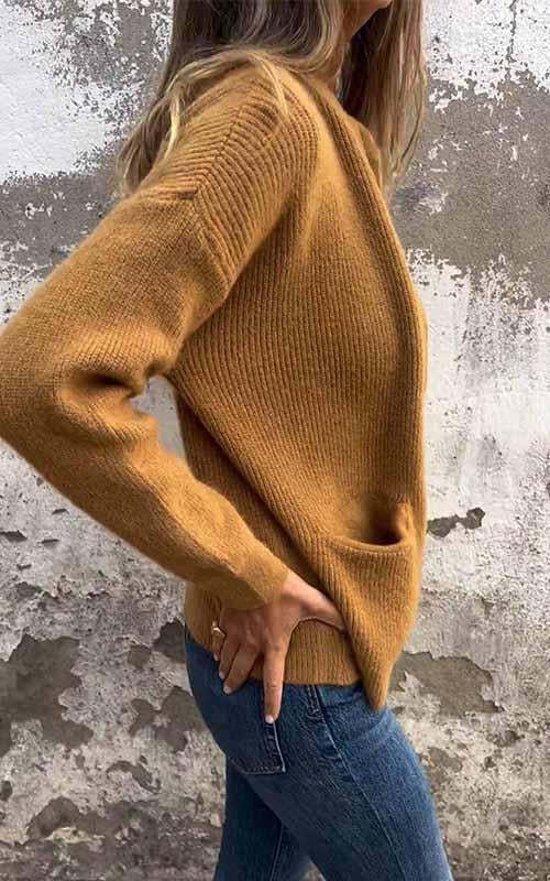 Lune London | Cardigan - Round neck & Zipper - Soft cotton