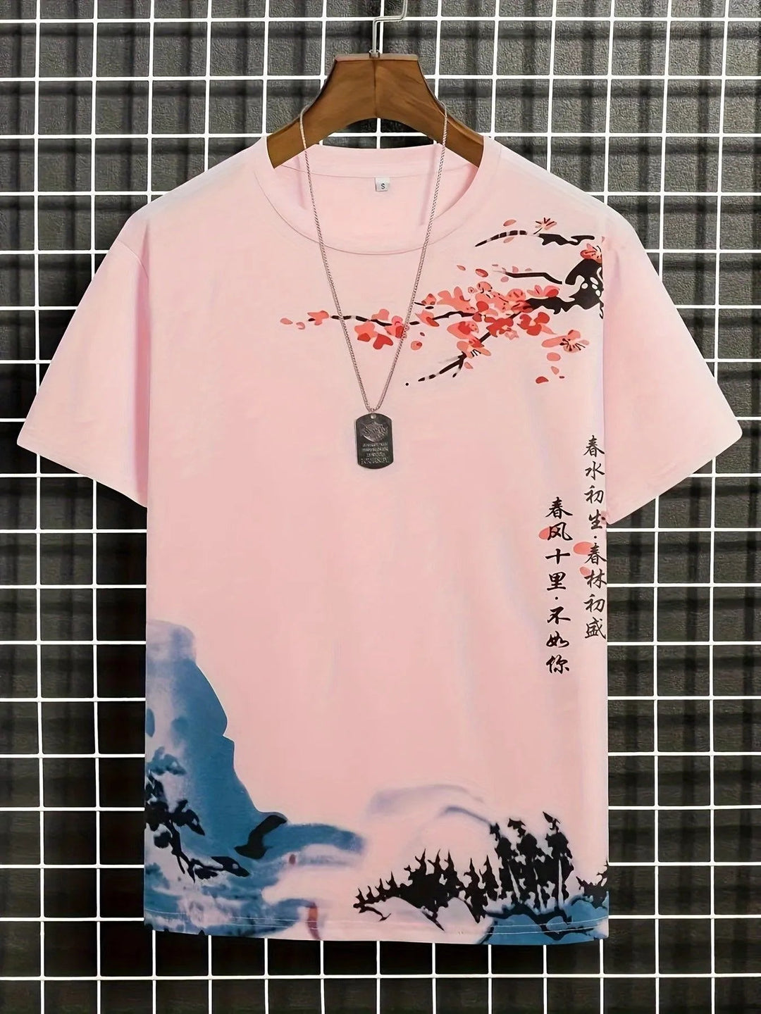 Lune London | Men's T-Shirt Flower and Waves Design
