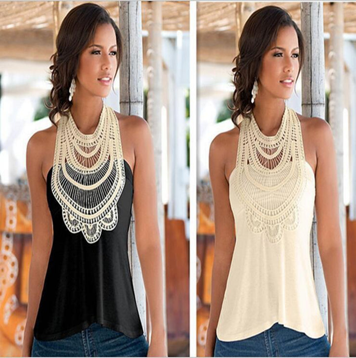 Haut tendance pour femmes avec un design en crochet complexe Chic & Stil