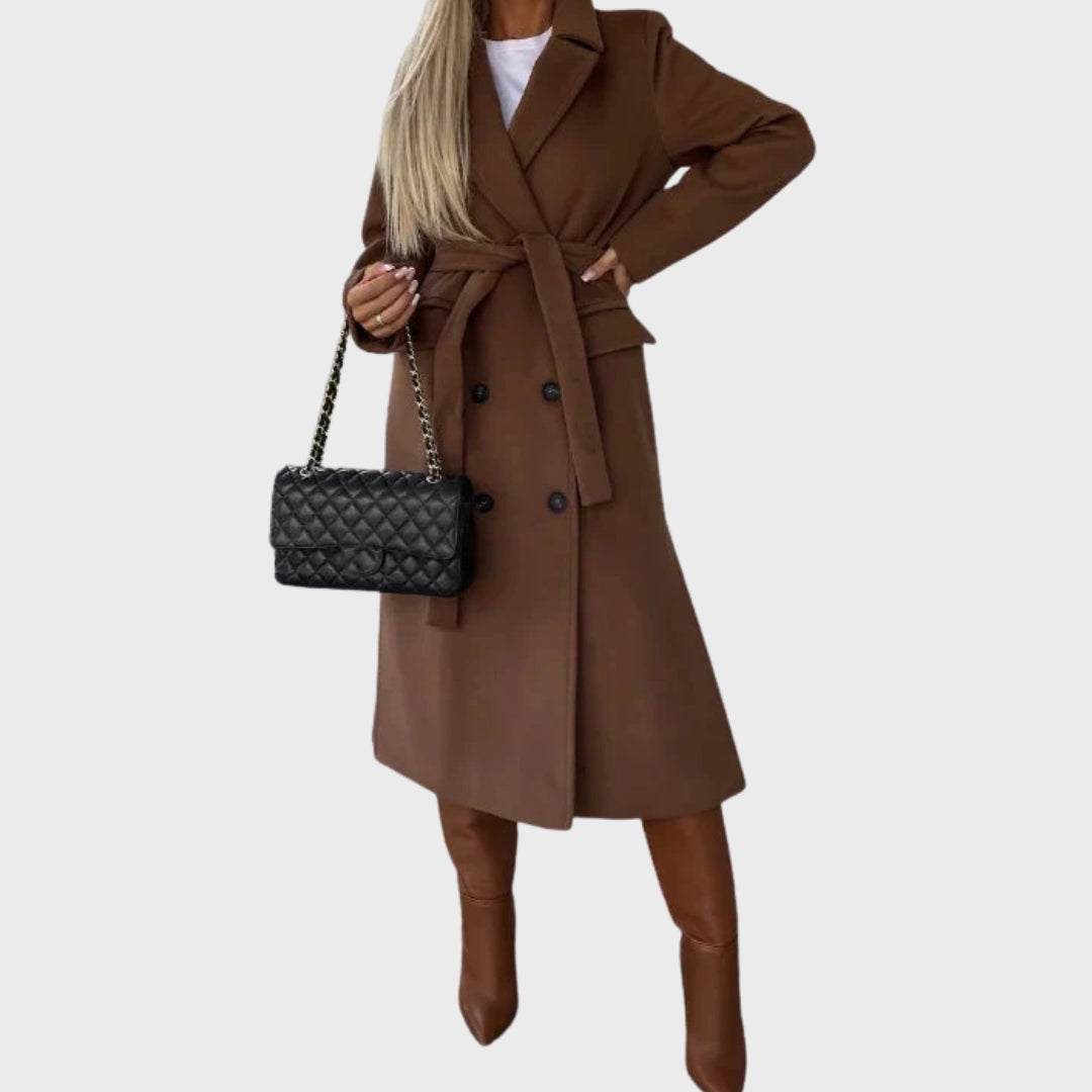 Lune London | Elegant Warmer Longer Double-Breasted Winter Coat