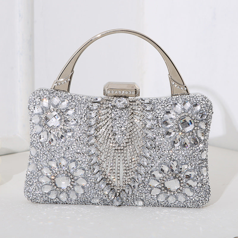 Lune London | Metallic Handcrafted Diamond Inlay Evening Bag