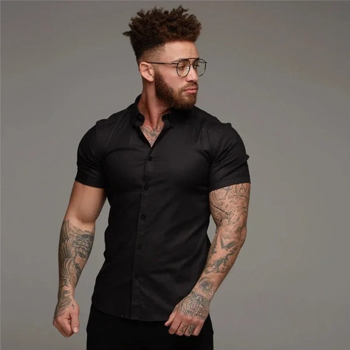 Amarae | Black Lightweight Business Shirt for Men