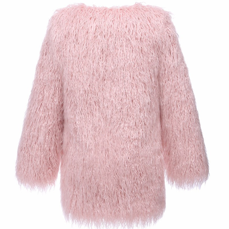 Women Overcoat Faux Fur Amarae