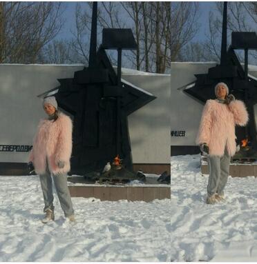 Women Overcoat Faux Fur Amarae