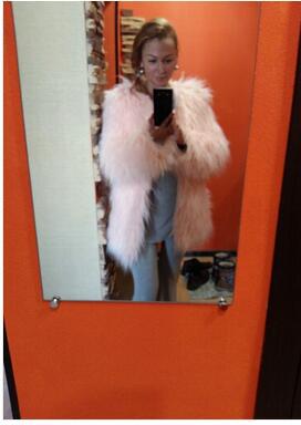 Women Overcoat Faux Fur Amarae