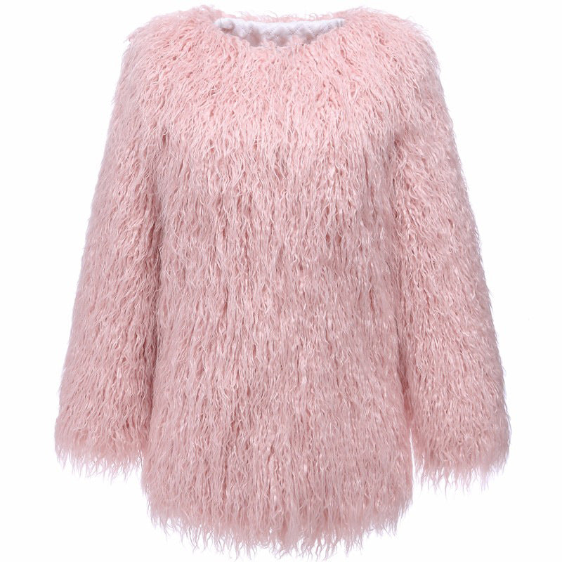 Women Overcoat Faux Fur Amarae