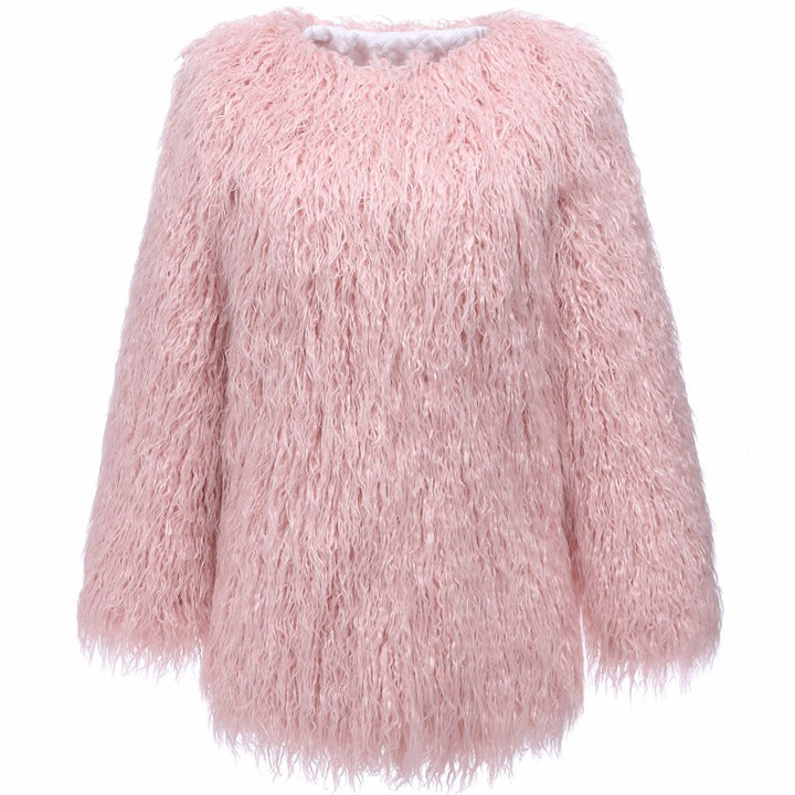 Women Overcoat Faux Fur Amarae