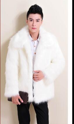 Men's faux fur jacket with classic collar Lune London