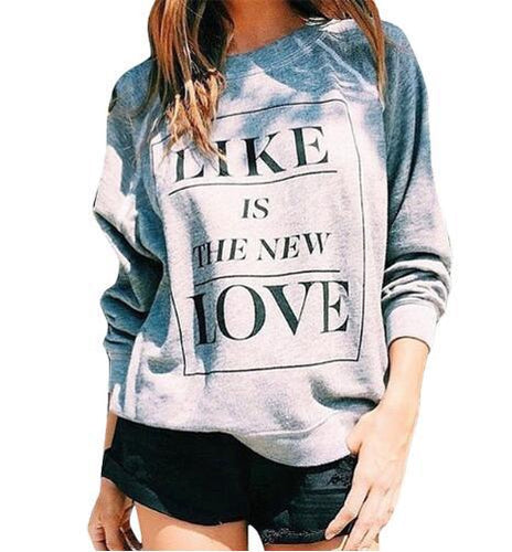 Sweat-shirt pour femmes avec lettrage créatif et coupe décontractée Chic & Stil