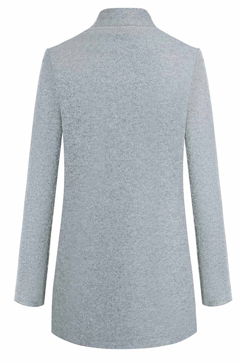 Chic Und Stil | Elegant Coat with Stand-Up Collar
