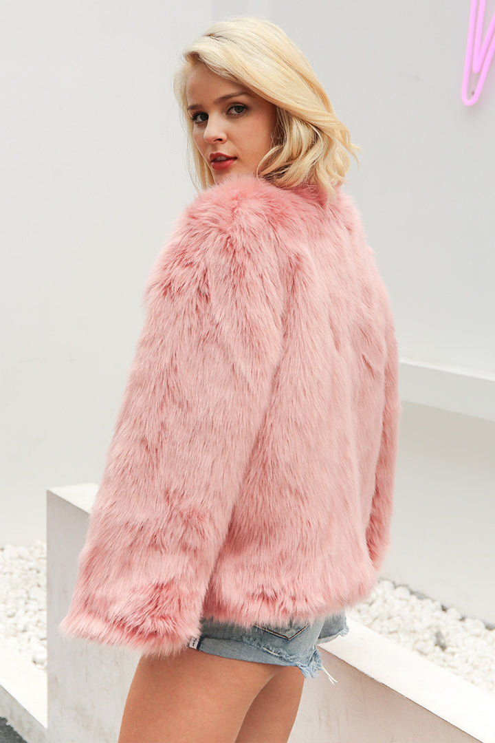 Ladies Luxury Faux Fur Jacket with Soft Lining Lune London