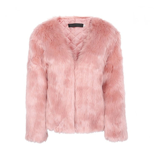 Ladies Luxury Faux Fur Jacket with Soft Lining Amarae