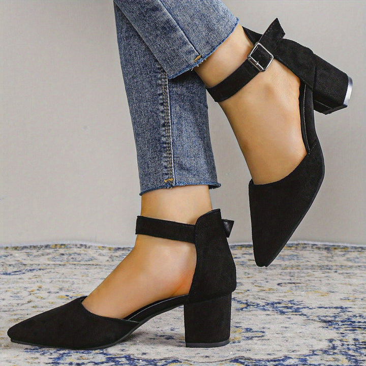 Lune London | Women's Sandals with Block Heel Lace-Up with Ankle Strap Elegant