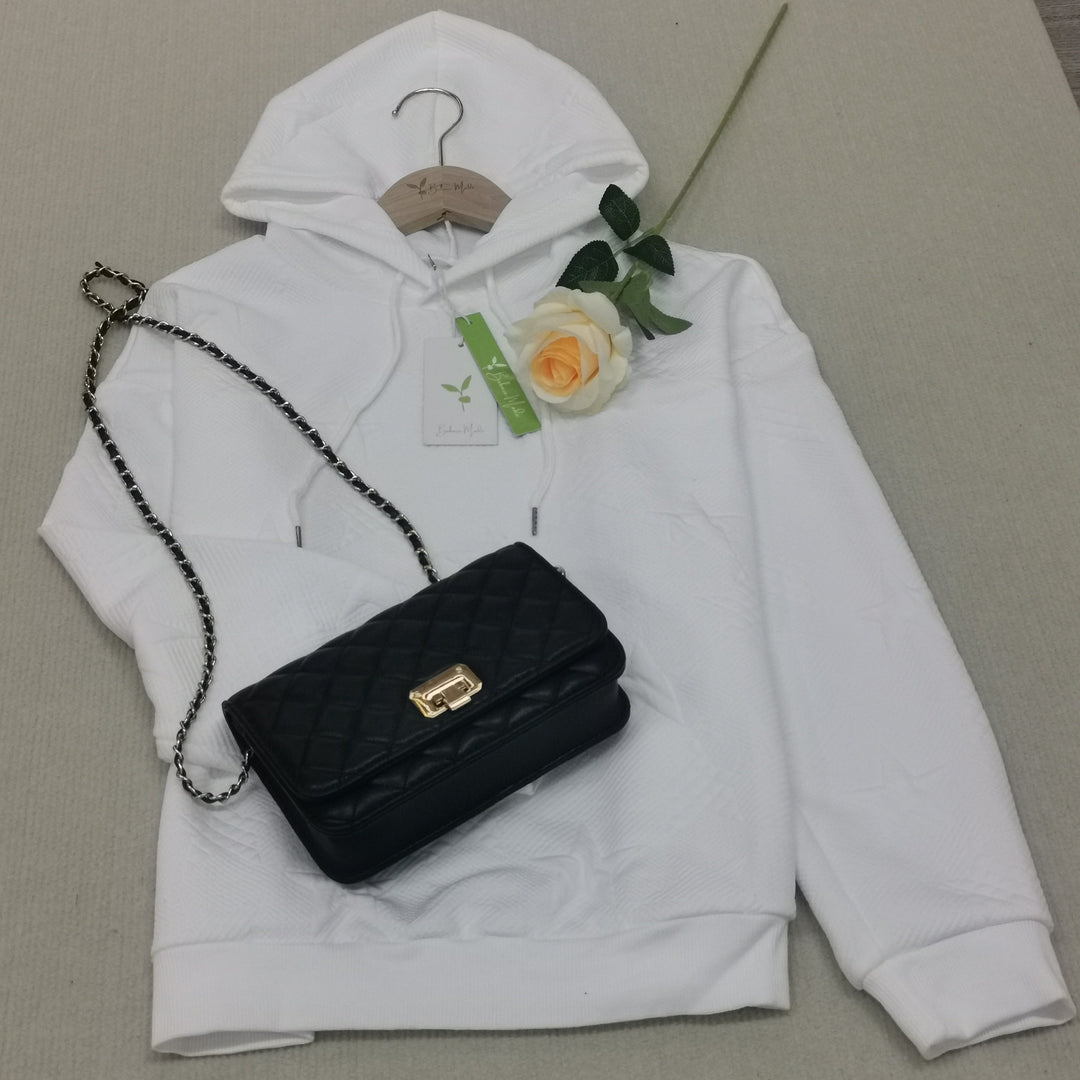 Amarae | Plain white long sleeve sweatshirt