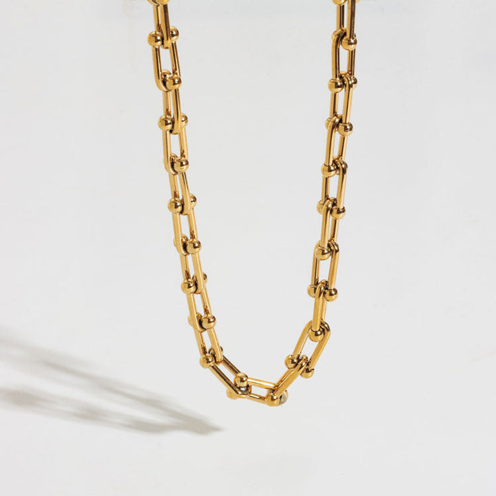 Lune London | Necklace U Shaped Lock Thick Chain