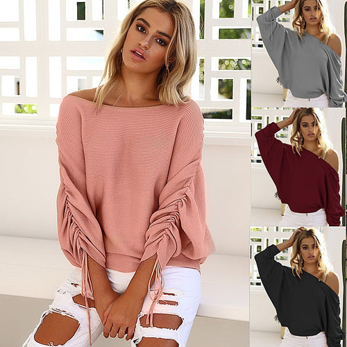 Pull oversized femme à coupe asymétrique Chic & Stil