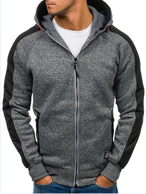 Sporty hooded jacket for men with innovative panel design Lune London
