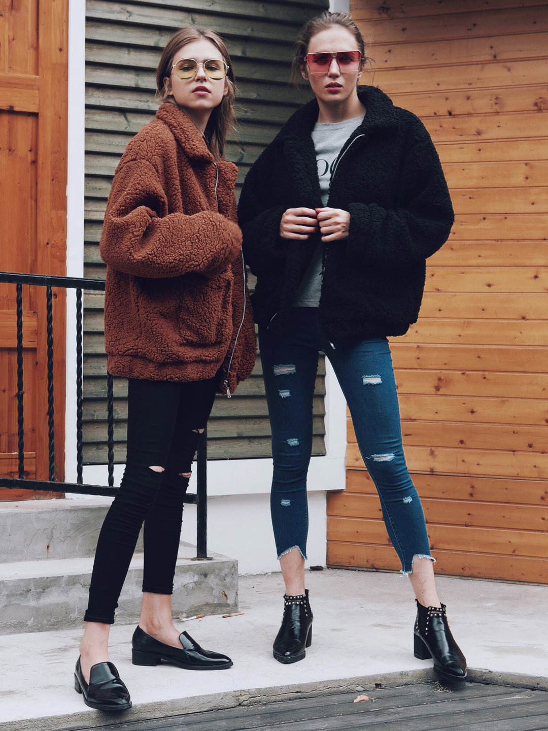 Women Cozy Fleece Jacket with Zipper Amarae
