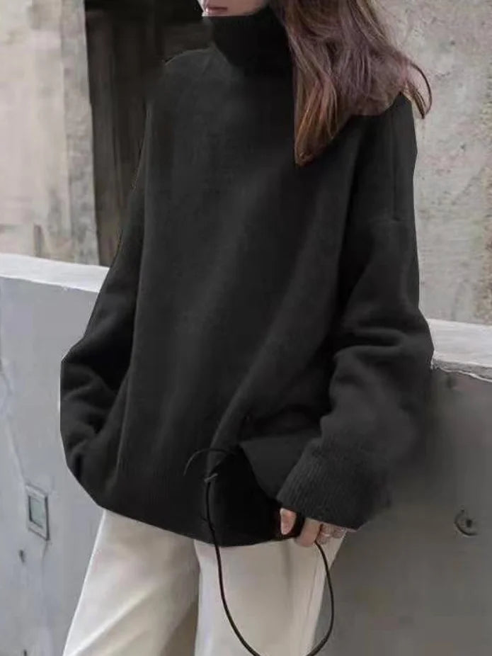 Lune London | Casual Cashmere Turtleneck Sweater for Women
