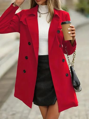 Amarae | Coat - Tailored Fit - Tie Belt - Elegant and Feminine Detail