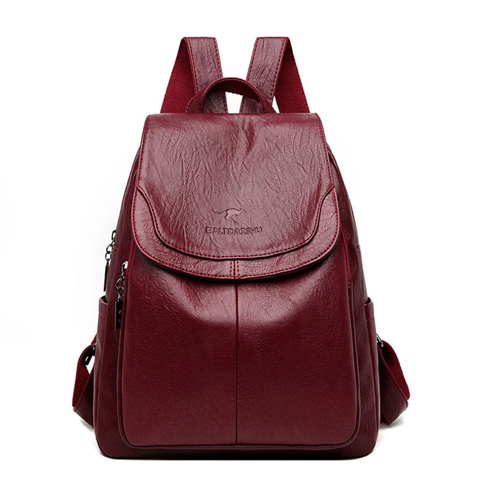 Lune London | Stylish leather backpack with theft protection for women
