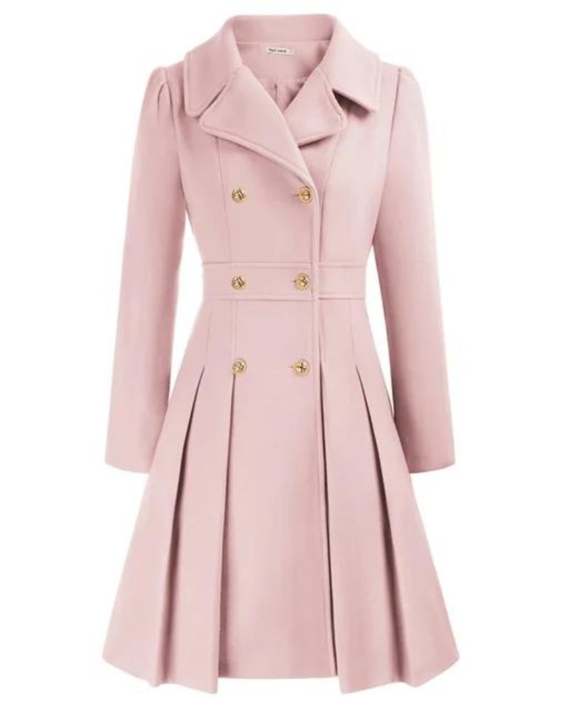Lune London | Elegant Pleated Wool Coat