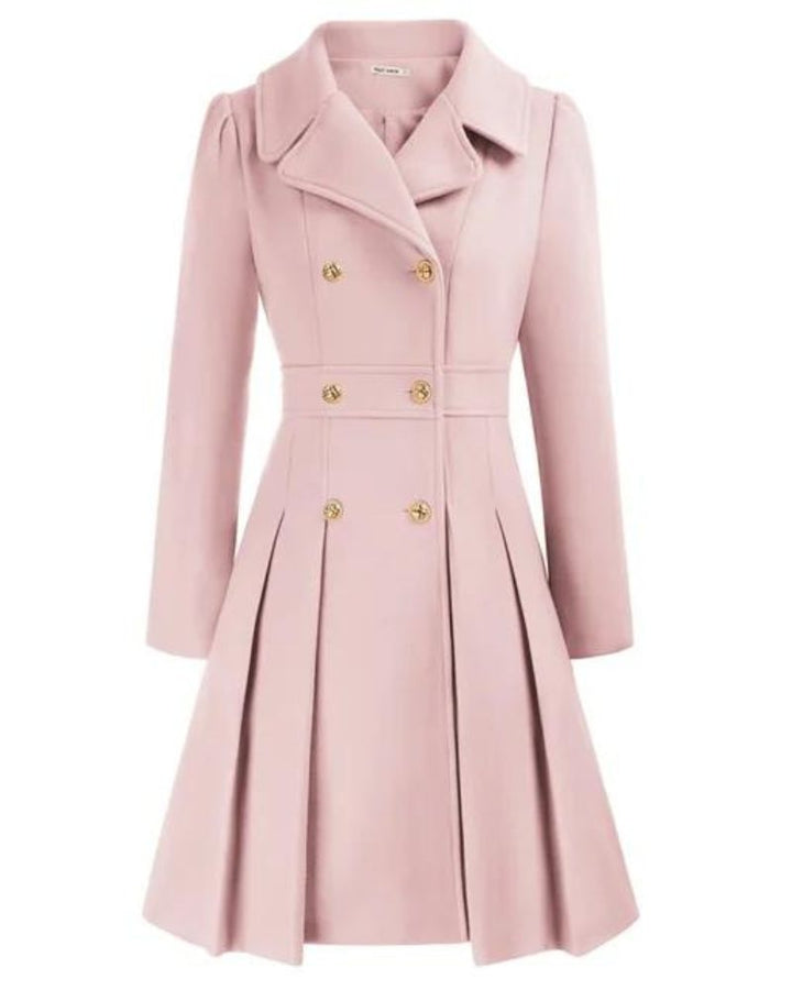 Lune London | Elegant Pleated Wool Coat