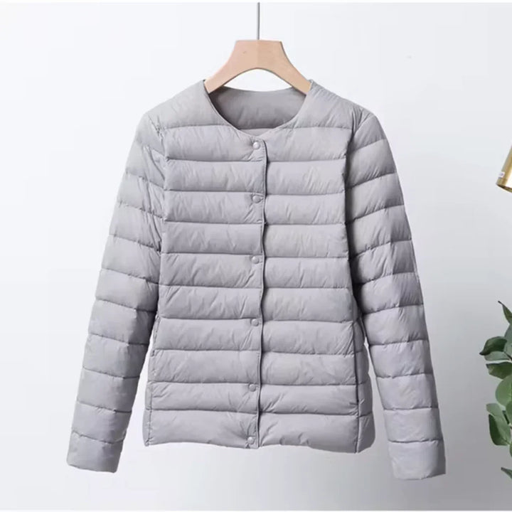 Lune London | Down Quilted Ultra-Light Slim Fit Button Closure Hip Length
