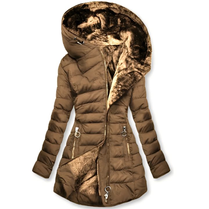 Amarae | Modern Winter Jacket with Hood for Women