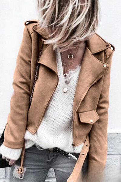 Amarae | Elegant leisure jacket with patchwork elements