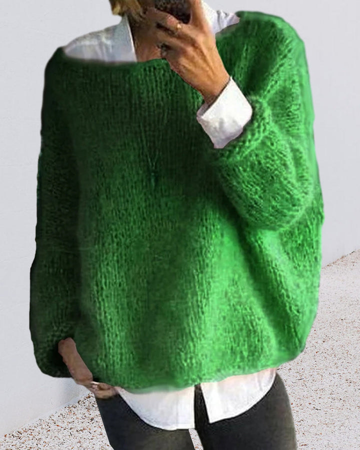 Lune London | Pullover with Color Detail At The Neck