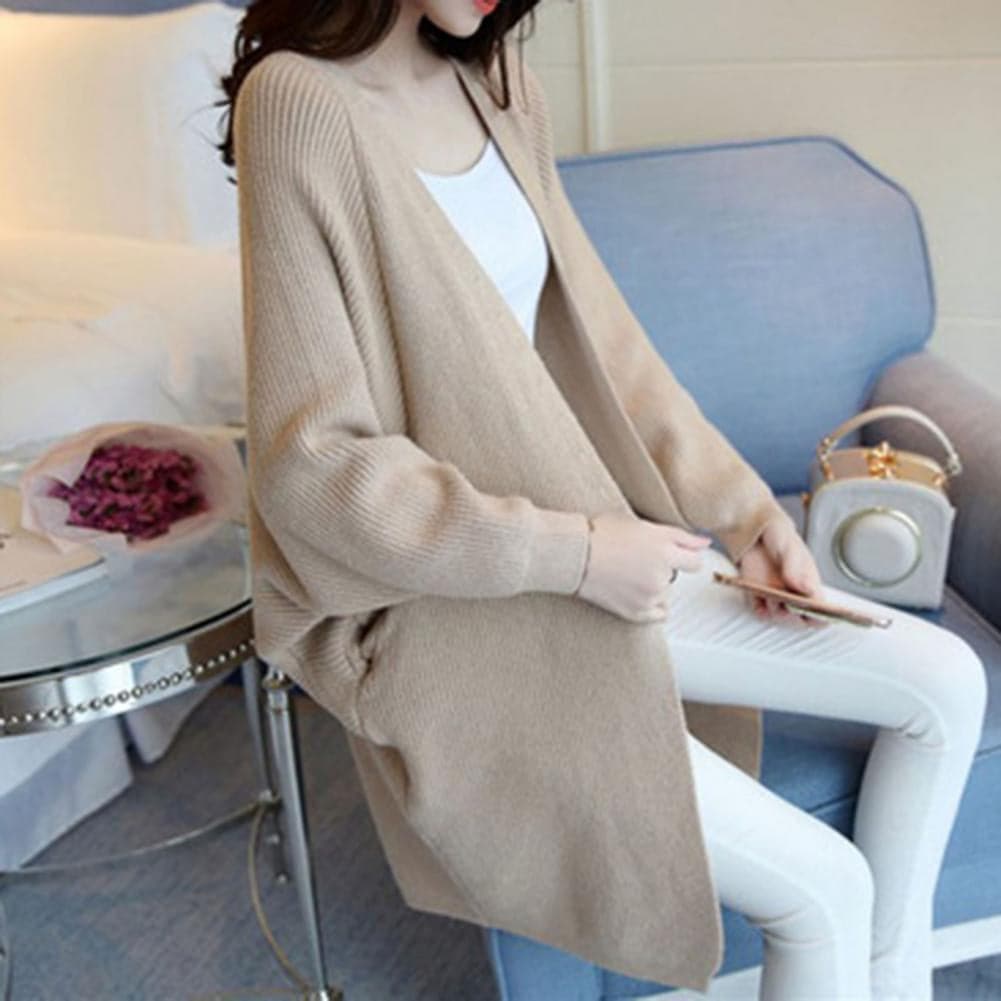 Lune London | Cardigan - Long Knit Jacket - Oversized Fit - Open Front - Soft and Warm
