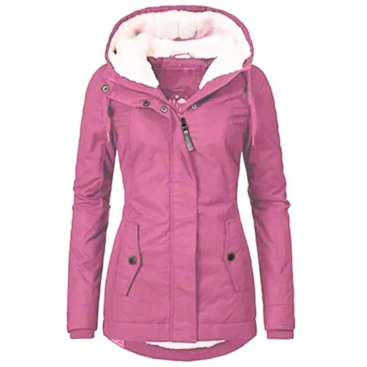 Amarae - Lined winter coat with waterproof hood for women