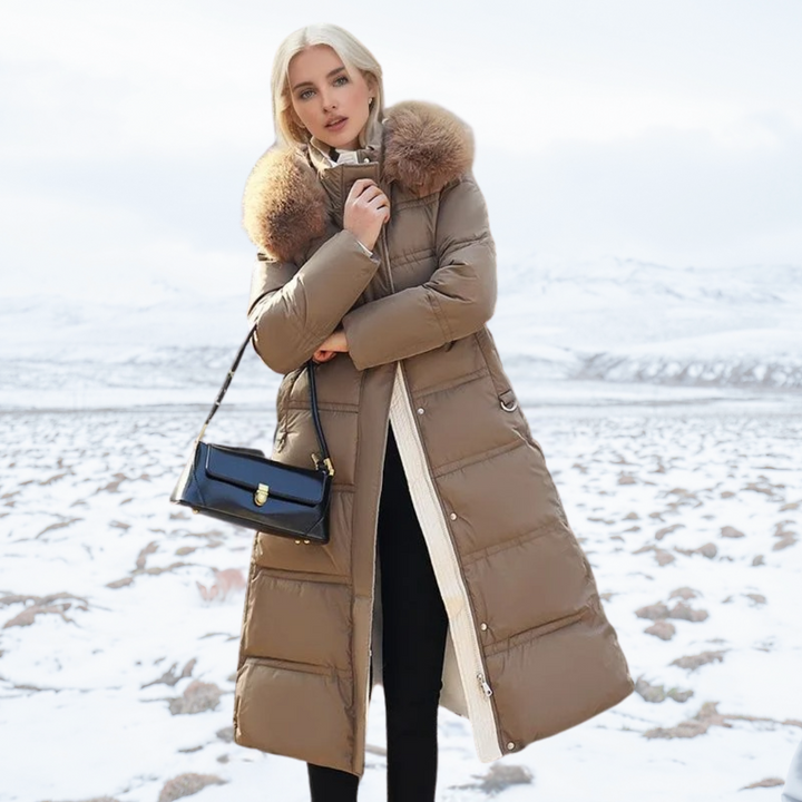 Lune London | Winter Long Dress for Women with Tailored Fit and Long Sleeves Ideal for The Cold Season