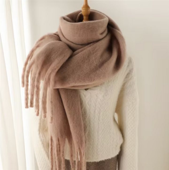 Women’s Pashmina Winter Scarf with Fringes – Warm & Elegant | Lune London