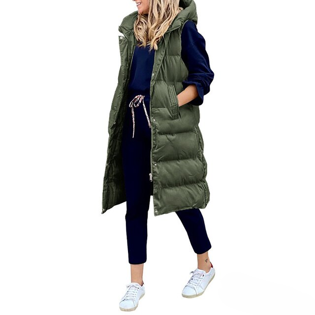 Amarae | Women's Long Sleeveless Winter Coat