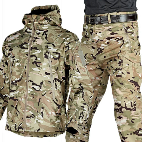Men's Multifunctional Jacket with Fleece Lining and Zipper Amarae