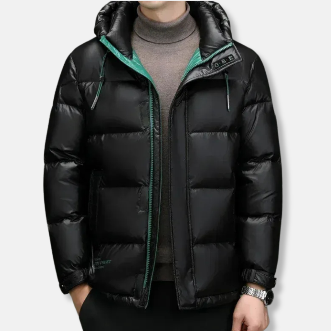 Lune London | Down jacket - Regular fit - Hood with drawstring - Water-repellent - Zipper and buttons