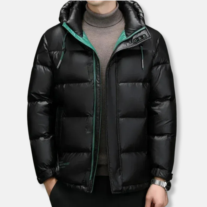 Lune London | Down jacket - Regular fit - Hood with drawstring - Water-repellent - Zipper and buttons
