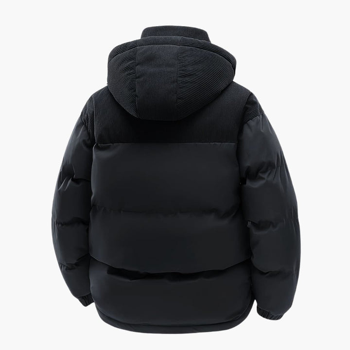 Lune London | Casual Hooded Jacket with Puffer and Color Block Design