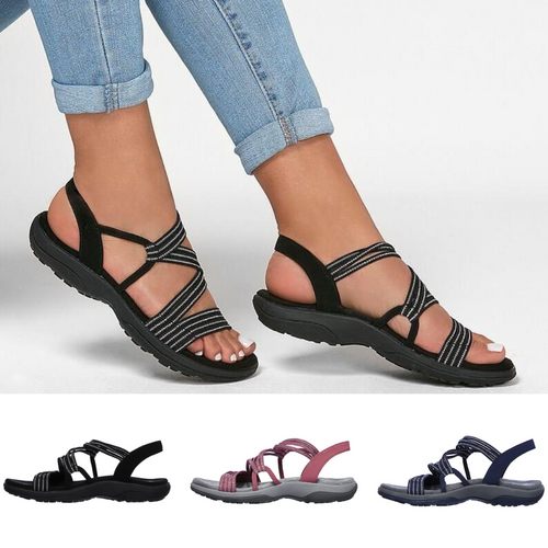 Amarae | Orthopedic Comfortable Strap Sandals in Plus Size for Leisure Strap Sandals with Soft Sole for Summer for Women