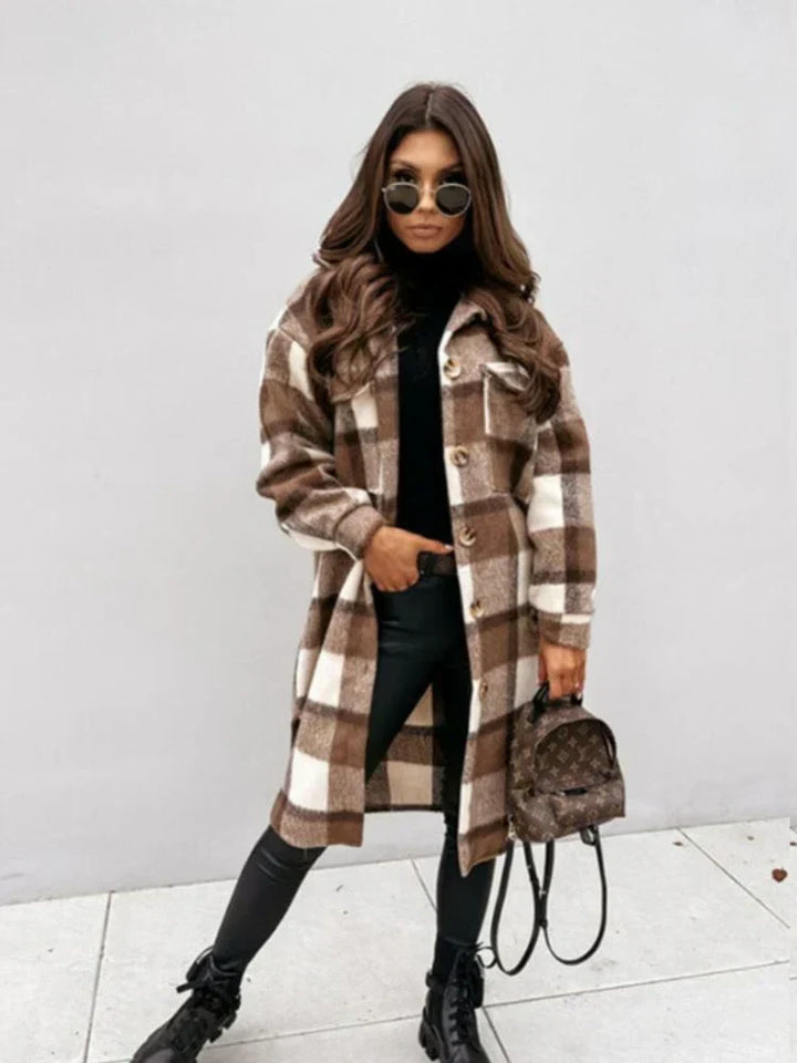 Lune London | long check coat