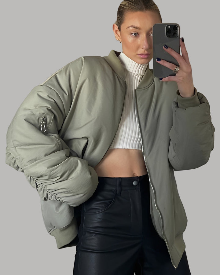 Amarae | Casual Oversized Bomber Jacket for Women