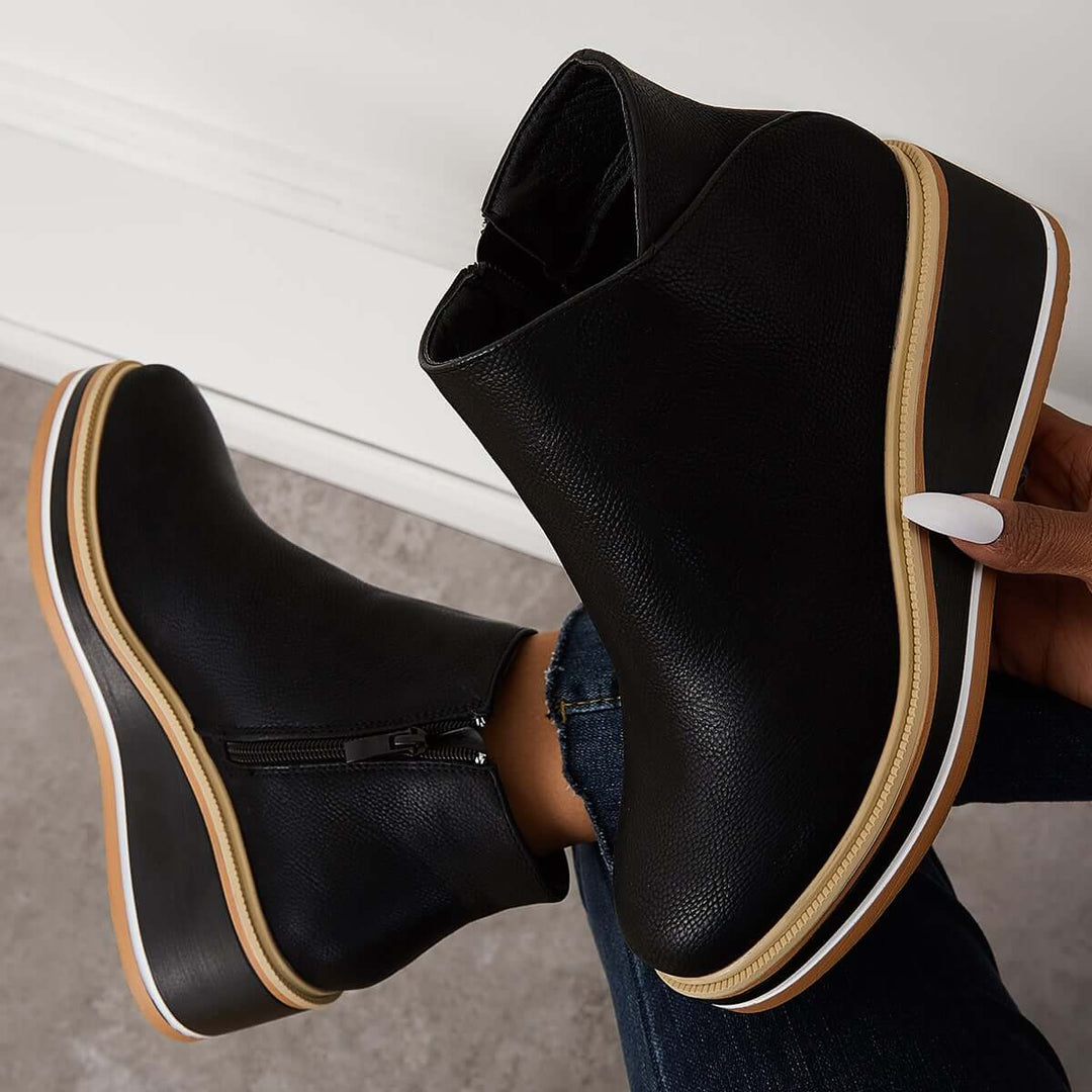 Lune London | Ankle Boot with Side Zipper