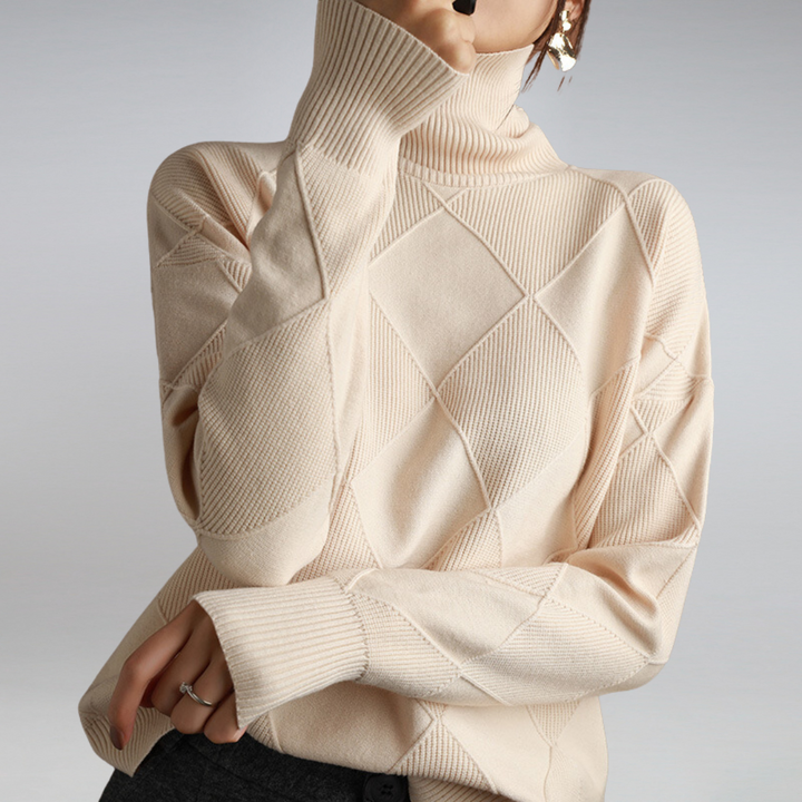 Lune London | Couture Roll Neck Sweater In Elegant Design
