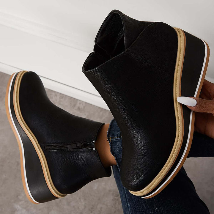 Lune London | Ankle Boot with Side Zipper